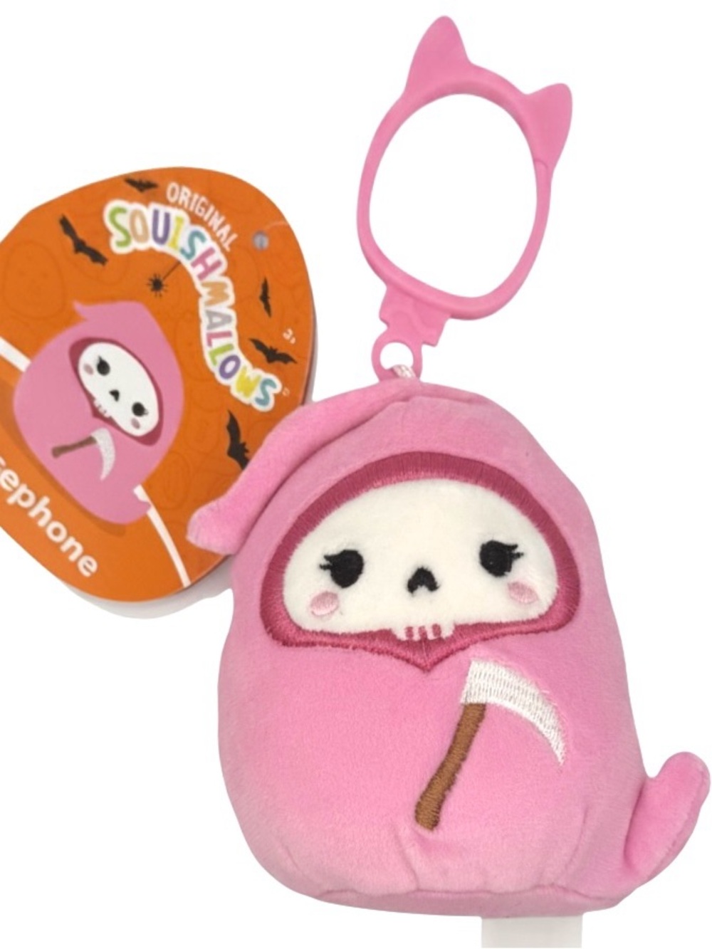 Squishmallows Persephone Grim Reaper Clip